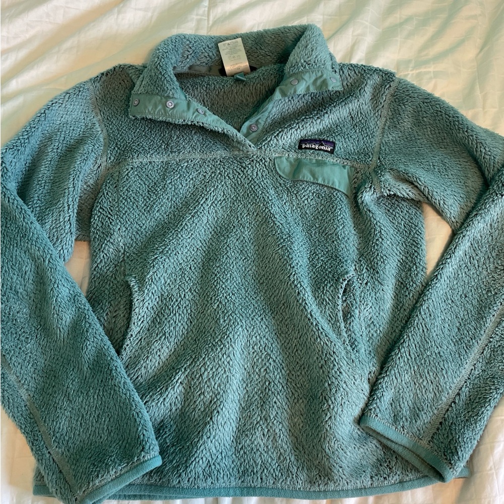 Patagonia Teal Fleece Pullover